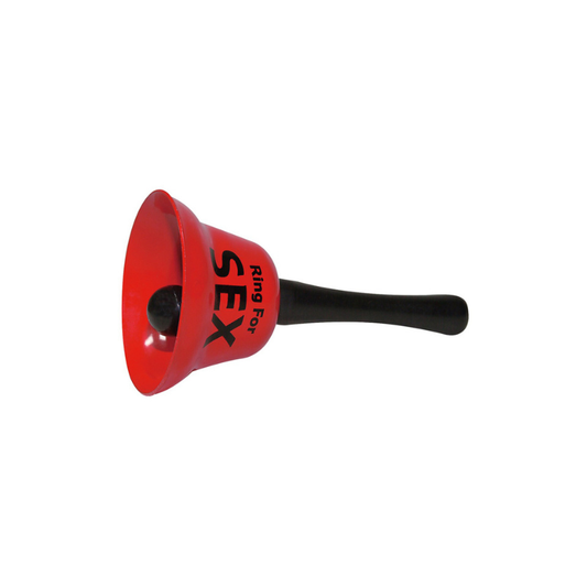 Cloche à main rouge écrit : Ring For Sex idéal pour cadeau rigolo