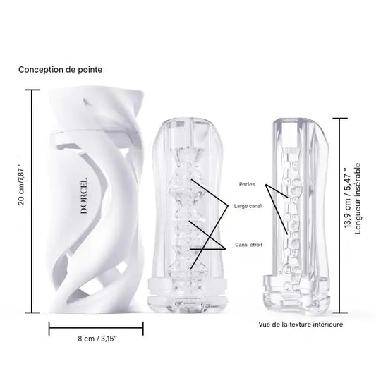 Masturbateur Dorcel Deep Blow avec sa gaine retirable pour une bonne hygièene