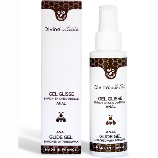 Lubrifiant anal bio Divinextases cire abeille karité aloe vera fabriqué France