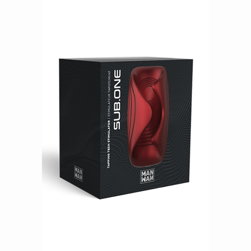 Masturbateur vibrant Sub One Velvet Red avec sans érection rouge