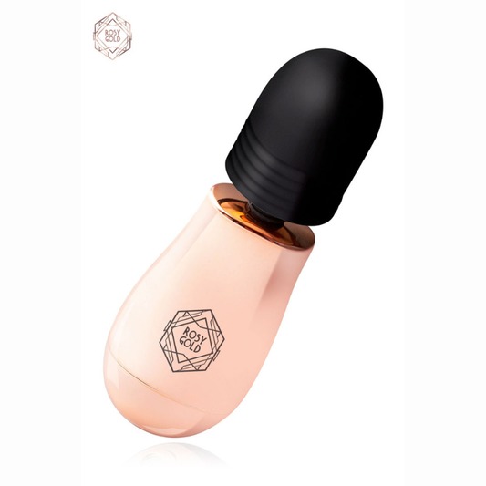 Mini masseur wand rose gold 10 vitesses silicone hypoallergénique