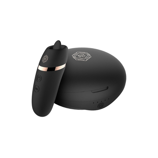 stimulateur clitoridien langue vibrante design noir premium