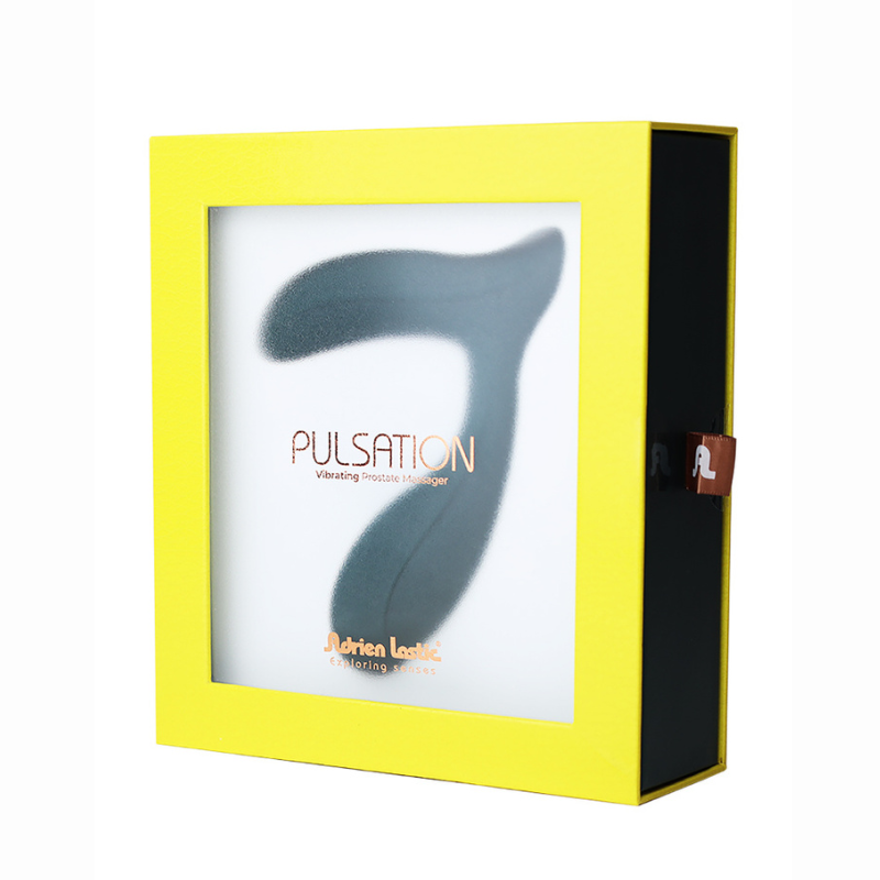 Stimulateur prostatique connecté application Pulsation Adrien Lastic – vue face 9 modes vibration IPX7 waterproof