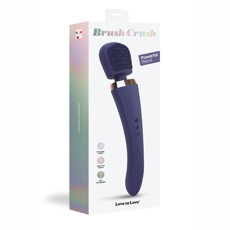 Vibro wand Brush Crush sans phtalate homme femme LollyDoll