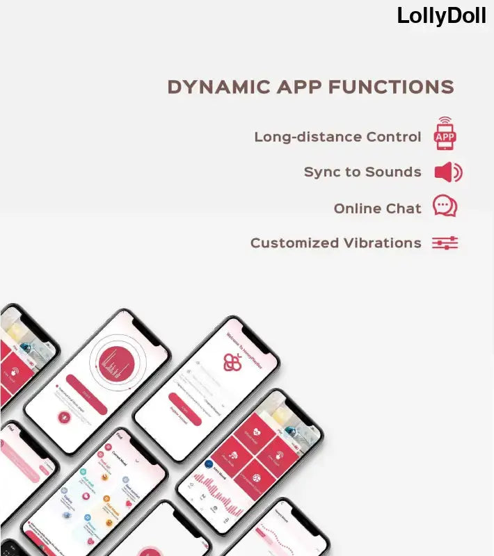 Oeuf vibrant Lili avec fonctions d'application dynamiques pour contrôle à distance et vibrations personnalisées.