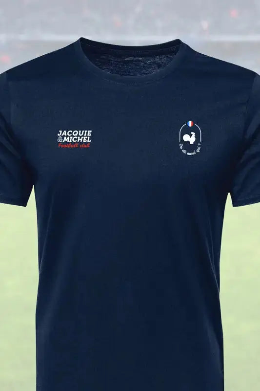 Tee shirt Jacquie & Michel joueur 9, un vêtement sportif humoristique, exclusif à LollyDoll.