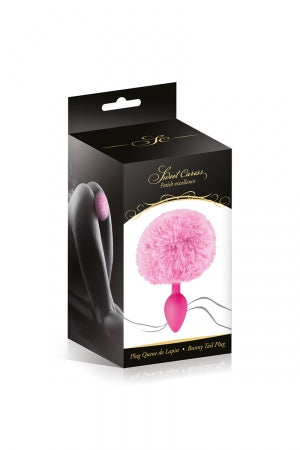 Plug queue de lapin rose · Sweet Caress · vue 2