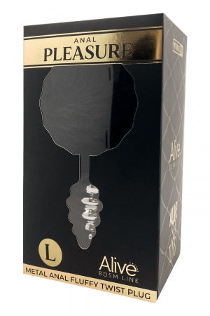 Plug métal Fluffy Twist L noir Alive · Alive · vue 2