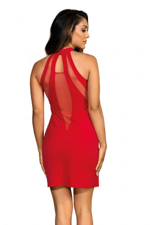 Robe rouge tulle · Axami · vue 4