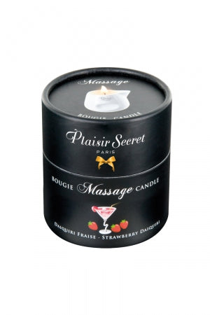 Bougie de massage Daiquiri fraise · Plaisir Secret · vue 2