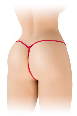 String ficelle ouvert Sandra rouge · Fashion Secret · vue 3