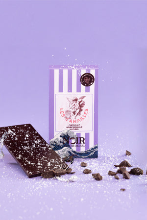 Chocolat noir fleur de sel Tablette 100g · Les canailles · vue 2