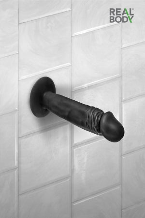 Gode réaliste 16 cm noir Real Zack · Real Body · vue 3