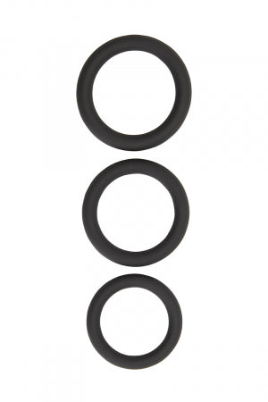 Lot de 3 cockrings en silicone Les sublimés Jacquie et Michel
