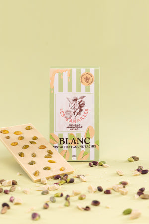 Chocolat blanc pistache Tablette 100g · Les canailles · vue 2