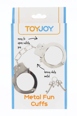 Menottes métal argentées · Toy Joy · vue 3