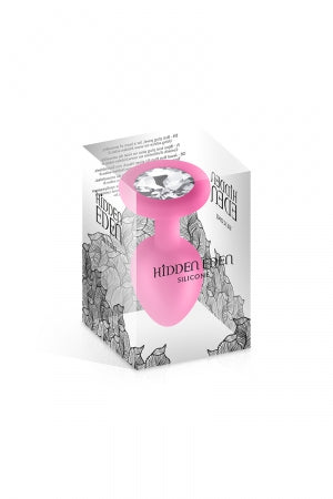 Plug bijou silicone rose S · Hidden Eden · vue 2