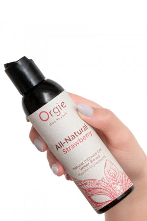 Gel intime naturel All Natural fraise 150ml · Orgie · vue 2