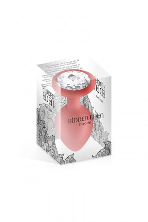 Plug bijou silicone rouge M · Hidden Eden · vue 2
