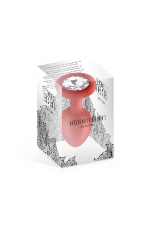 Plug bijou silicone rouge S · Hidden Eden · vue 2