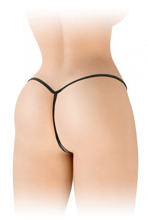 String ficelle ouvert Sandra noir · Fashion Secret · vue 3