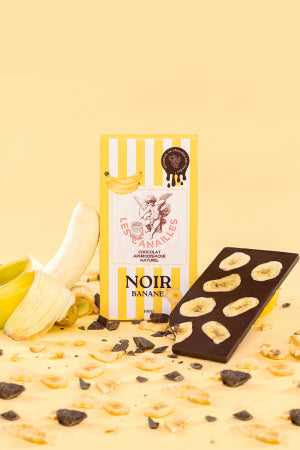 Chocolat noir banane Tablette 100g · Les canailles · vue 2