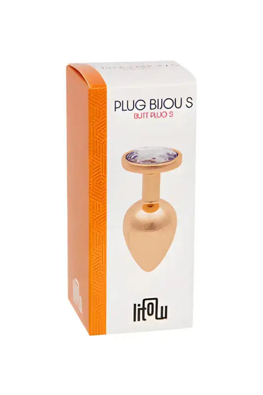 Plug bijou rose gold - Litolu Taille M dans son emballage