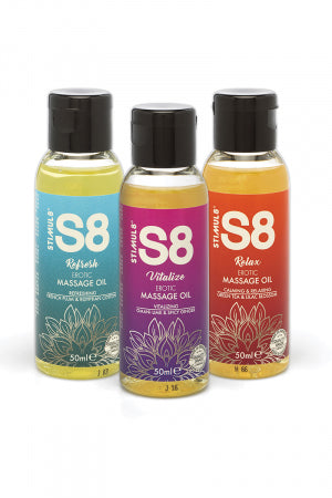 Coffret huiles de massage S8 3x50ml · Stimul 8 · vue 2