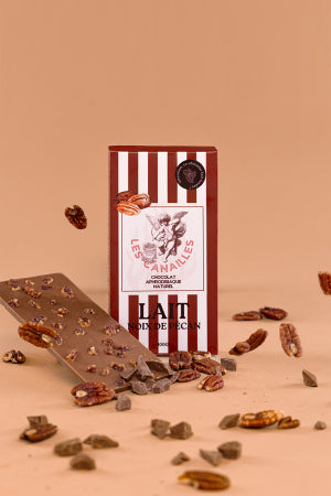 Chocolat au lait noix de pécan Tablette 100g · Les canailles · vue 2