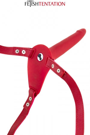Gode ceinture rouge vibrant · Fetish Tentation · vue 3