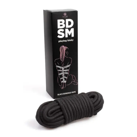 Corde de bondage 10m Secret Play, accessoire BDSM de qualité pour des jeux érotiques intenses.