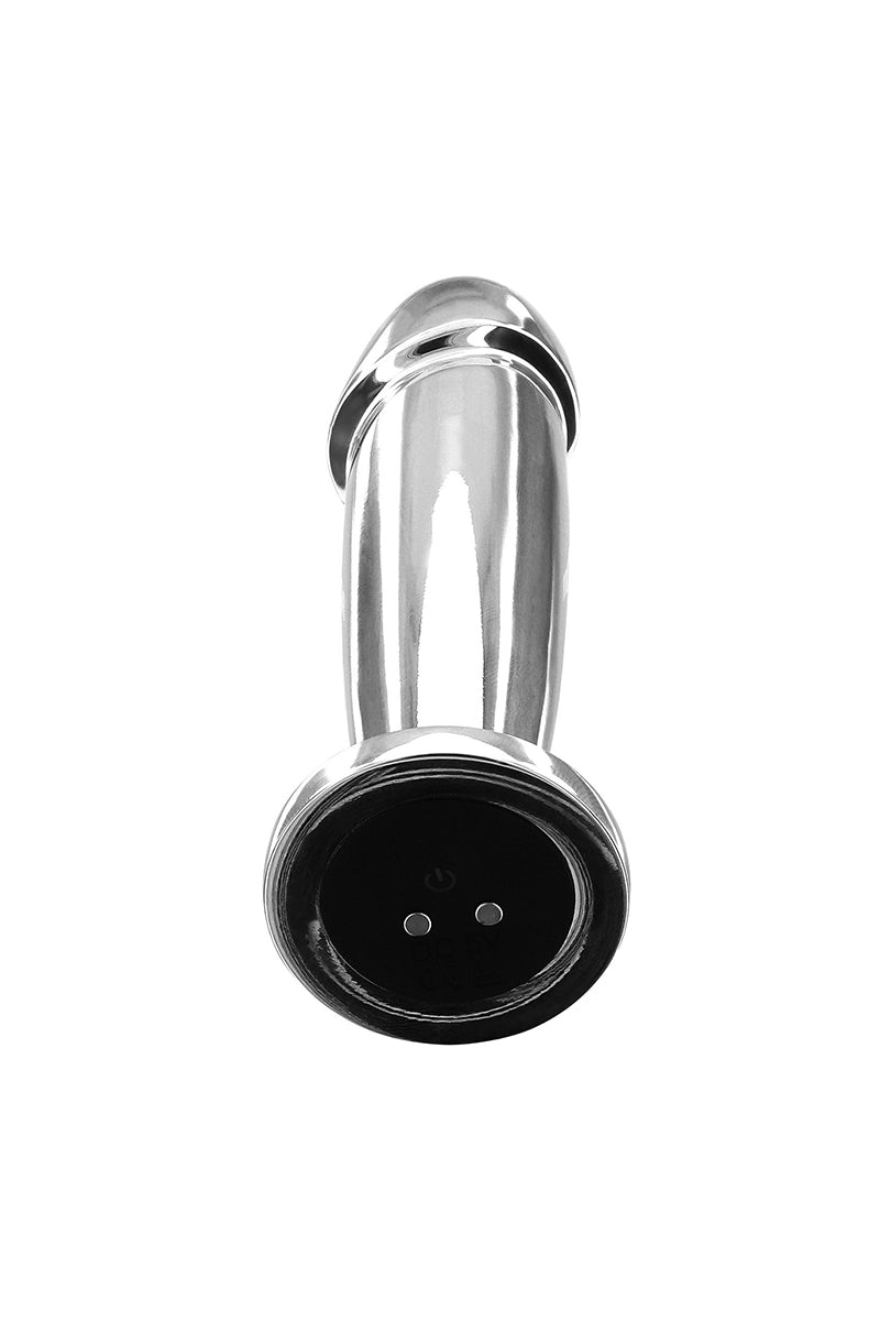 Plug anal vibrant en acier inoxydable The Intruder Toy Joy
