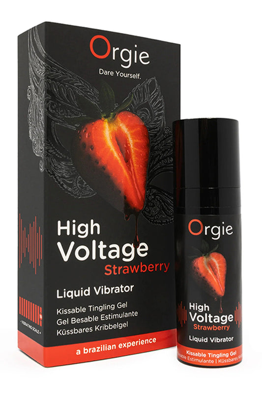 Gel stimulant effet vibrant High Voltage fraise Orgie