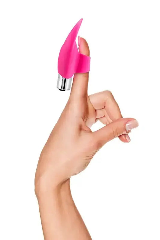 Vibrateur à doigt rose. Doigt vibrant disponible sur LollyDoll