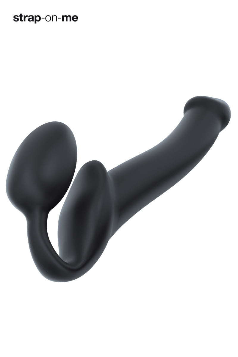 Gode ceinture anatomique flexible noir Strap-on-Me