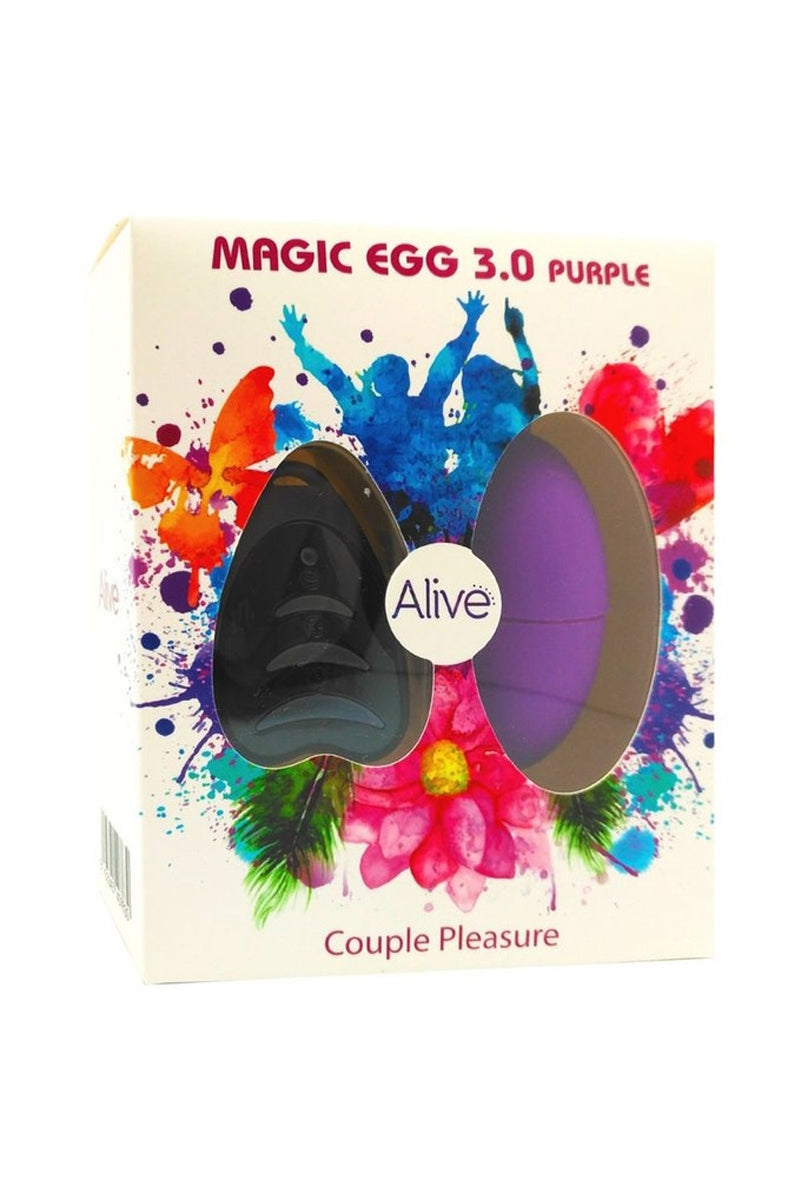 Œuf vibrant télécommandé étanche Magic Egg 3.0 violet Alive