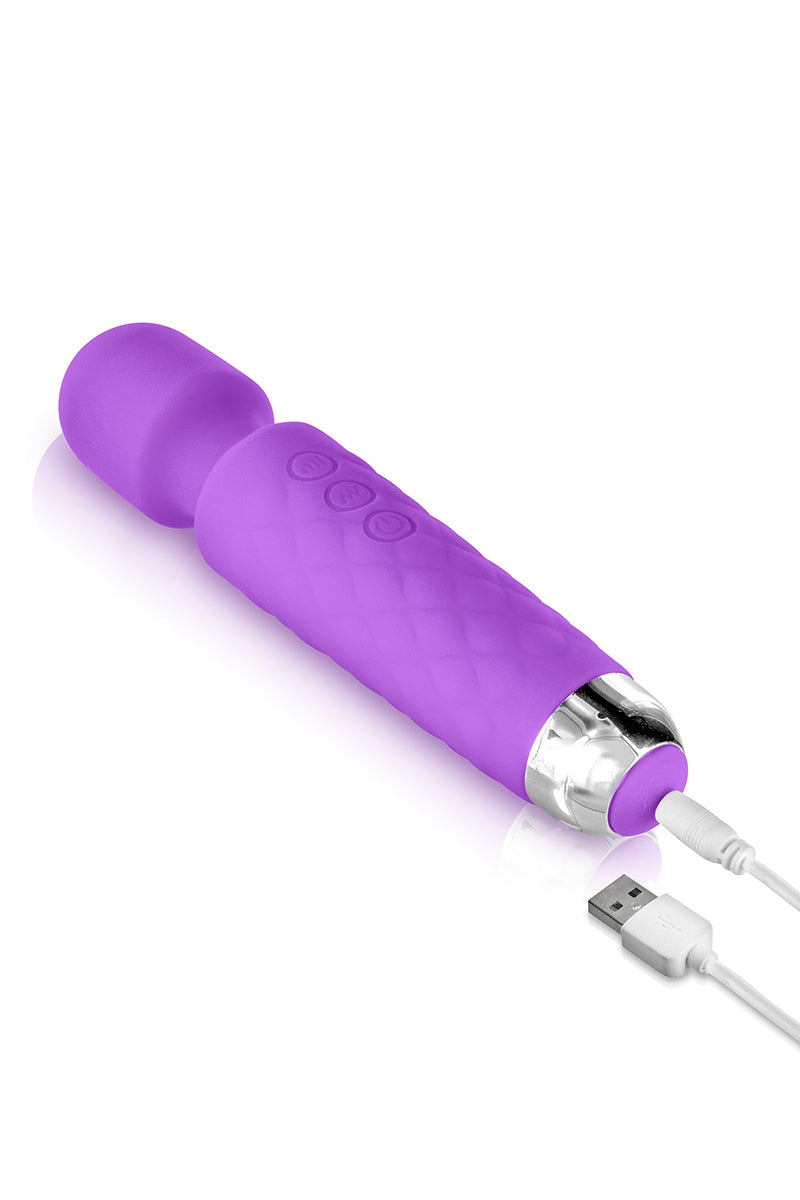 Stimulateur clitoridien wand rechargeable Love Wand violet Yoba