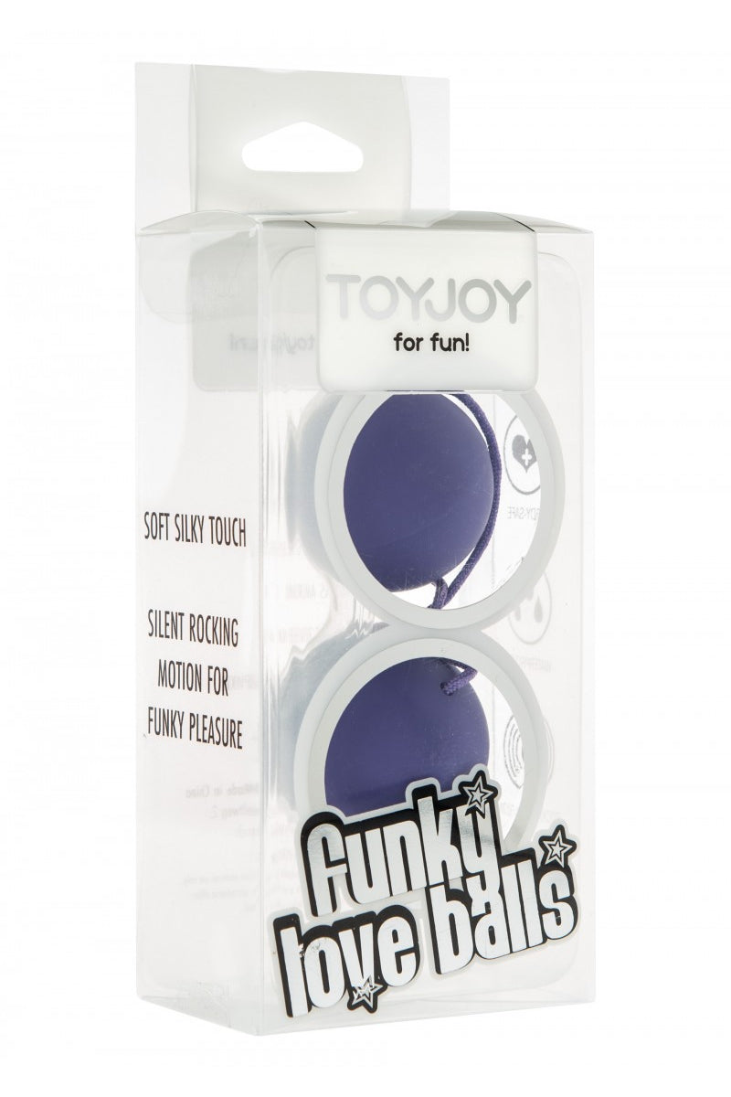 Boules de Geisha pour débuter Funky Love Balls violet Toy Joy