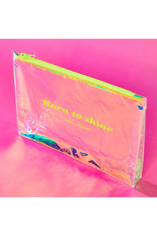 Pochette de rangement étanche Born to Shine Acid Yellow Love to Love