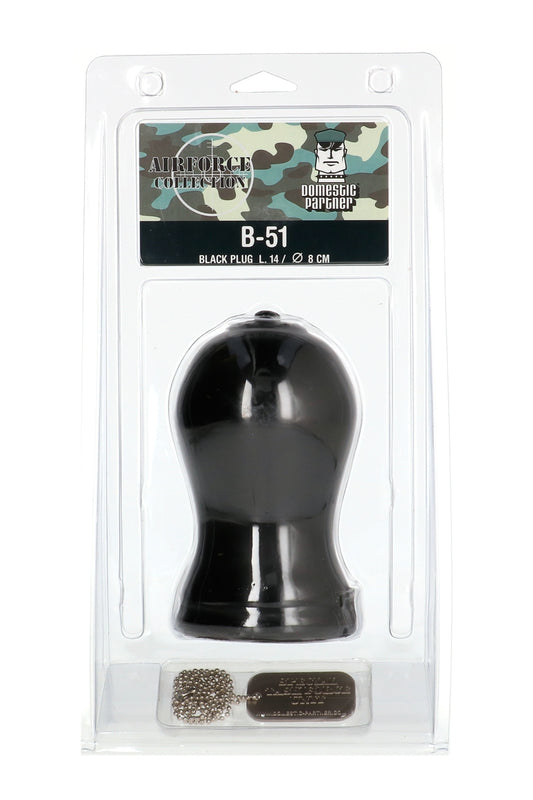 Plug anal XXL à base large B-51 Domestic Partner