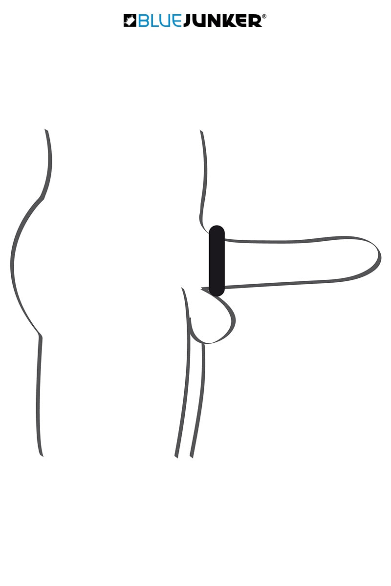Cockring épais en silicone Alec Blue Junker