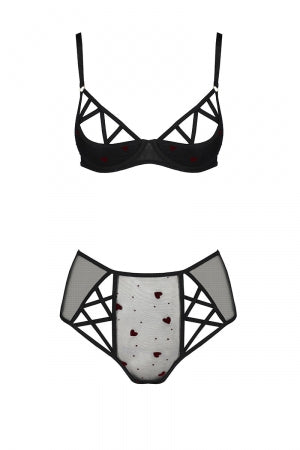 Bikini sexy noir Lovelia Passion · Passion Lingerie · vue 2