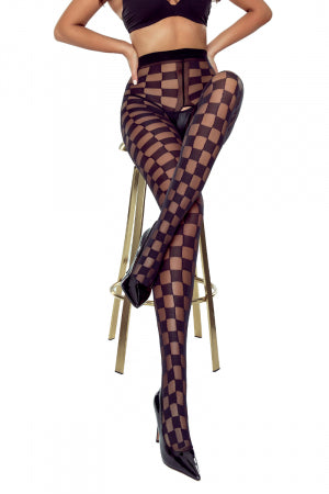 Collants ouverts 20 deniers noir taille haute · Passion bas et collants · vue 2