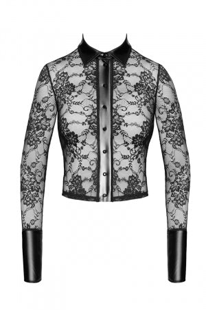 Chemise dentelle Noirelle · Noir Handmade · vue 2