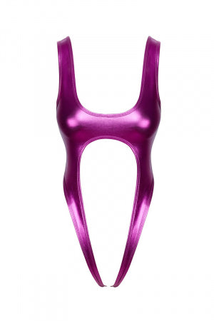 Body rose métallisé ouvert à l'entrejambe · Cotelli Lingerie · vue 2