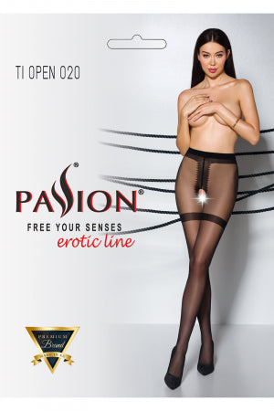 Collants ouverts 20 deniers noir 3 · Passion bas et collants · vue 2