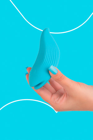 Mini vibro rechargeable DelightfulWave bleu · Fairygasm · vue 2