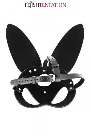 Masque bunny simili cuir réglable · Fetish Tentation · vue 2