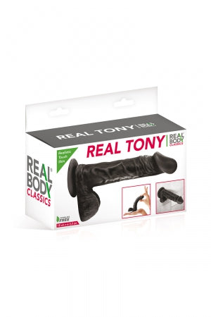 Gode réaliste 18 cm Real Tony Noir · Real Body · vue 2