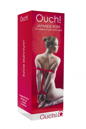 Corde de bondage Japonais 10m rouge Ouch · Ouch! · vue 2